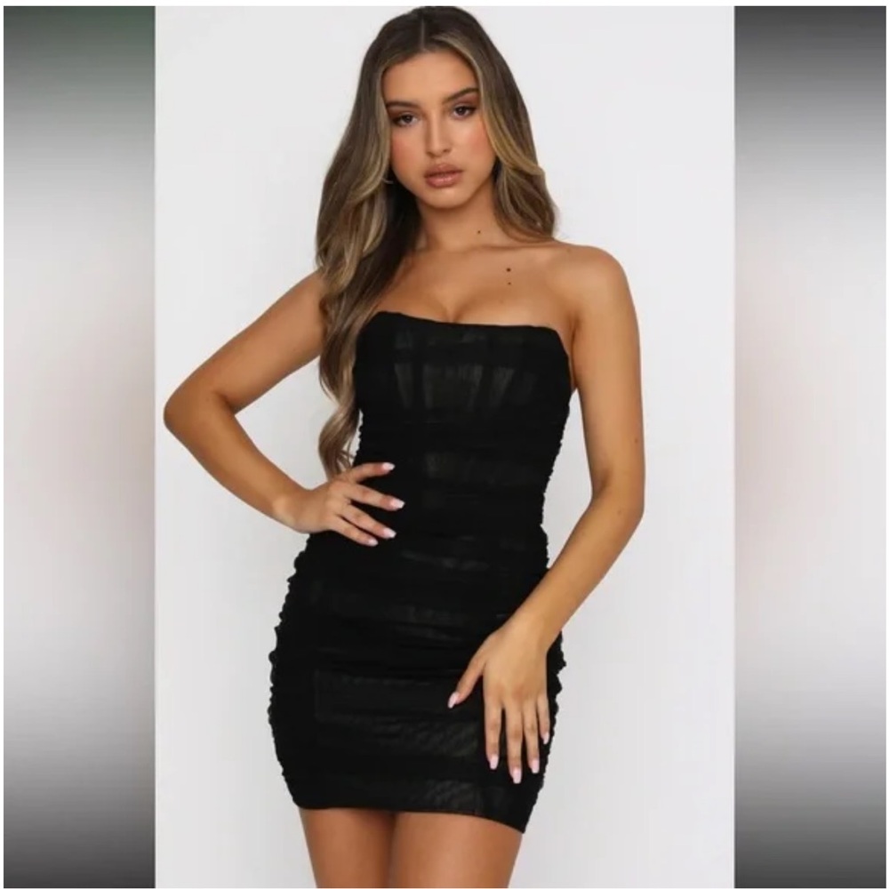 White Fox Boutique For the Night Strapless Mini Dress